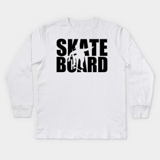 skateboard Kids Long Sleeve T-Shirt